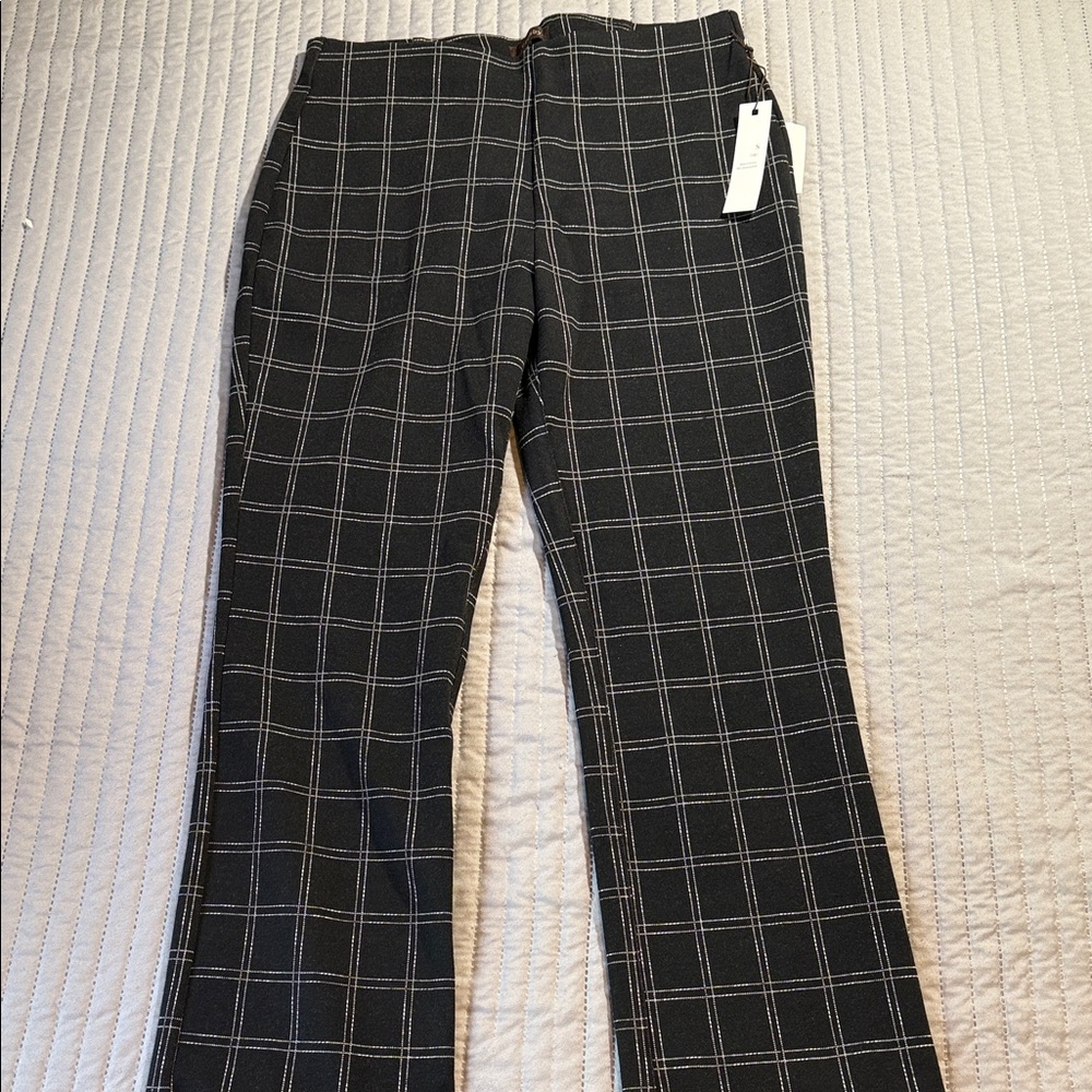 Black Plaid Pants